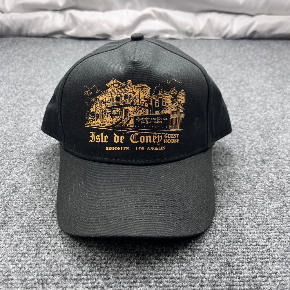 Coney Island Picnic Streetwear Graphic Brooklyn Black Snapback Hat